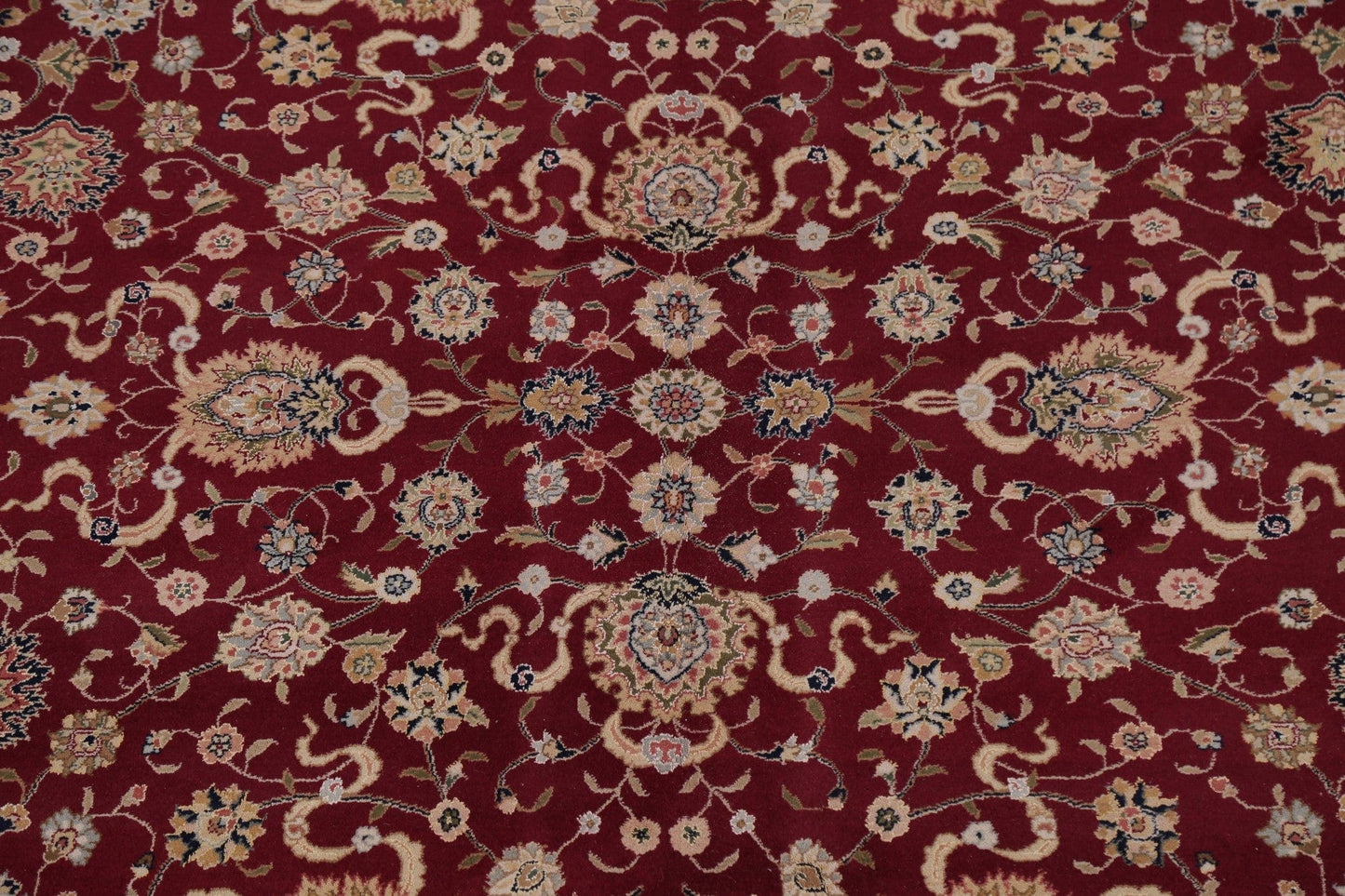 Floral Wool & Silk Aubusson Chinese Area Rug 9x12