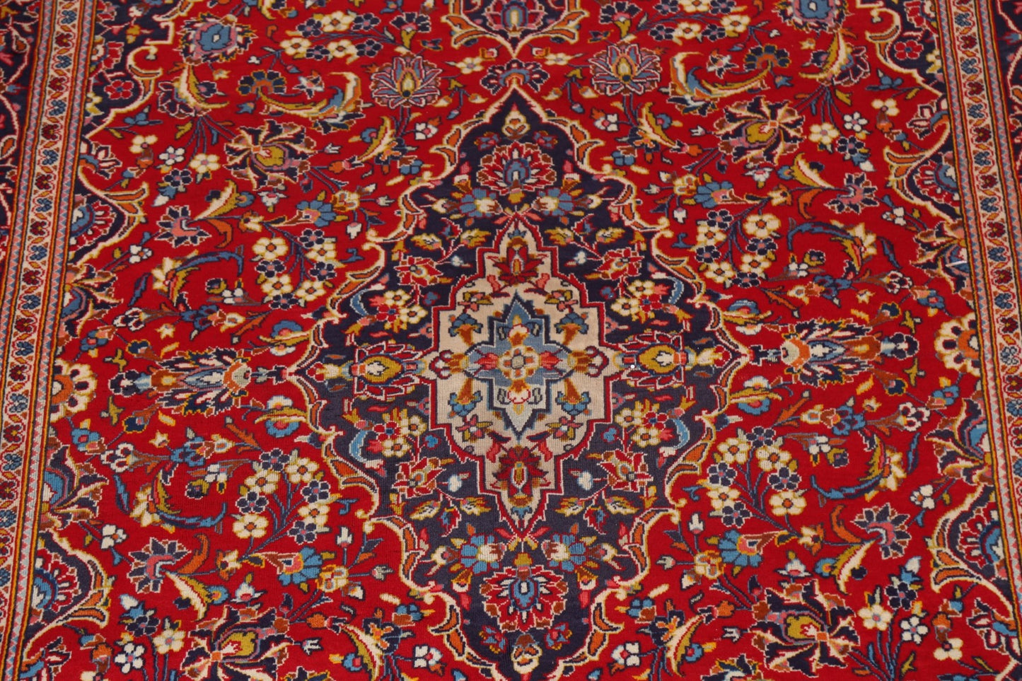 Traditional Red Kashan Persian Area Rug 6x10