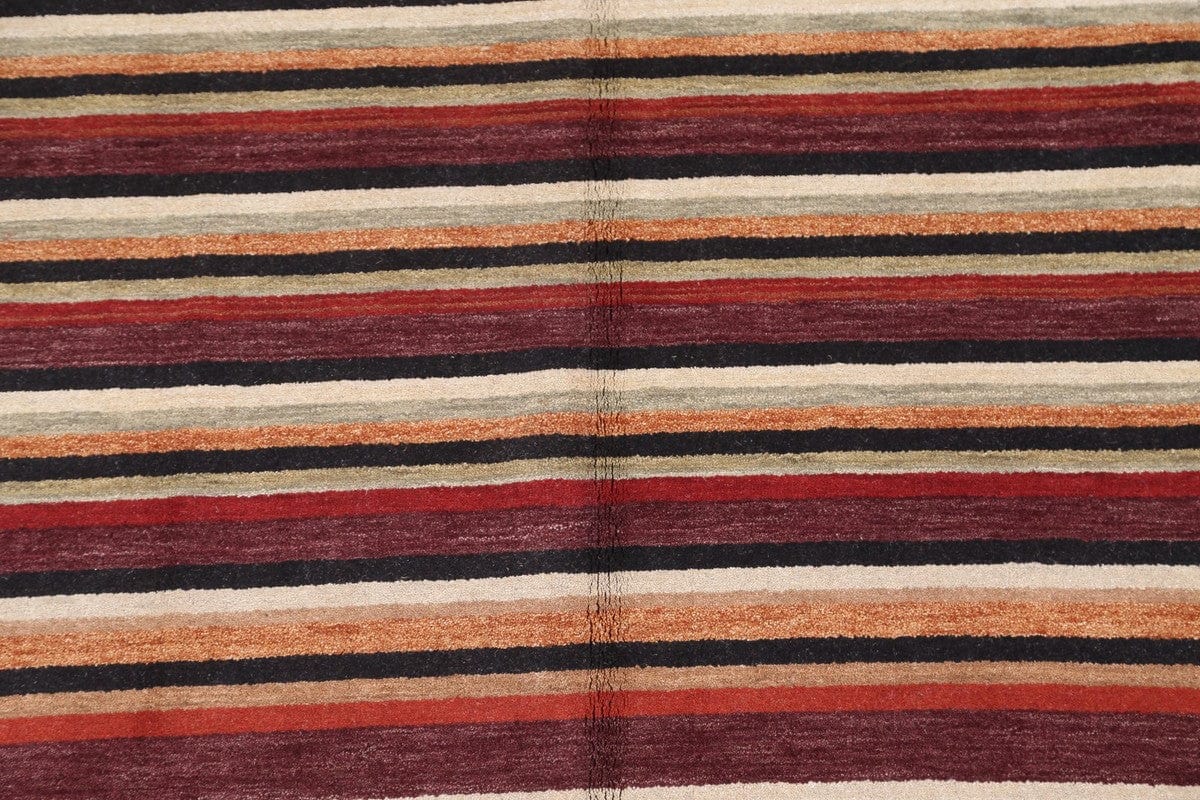 Modern Gabbeh Oriental Area Rug 7x10