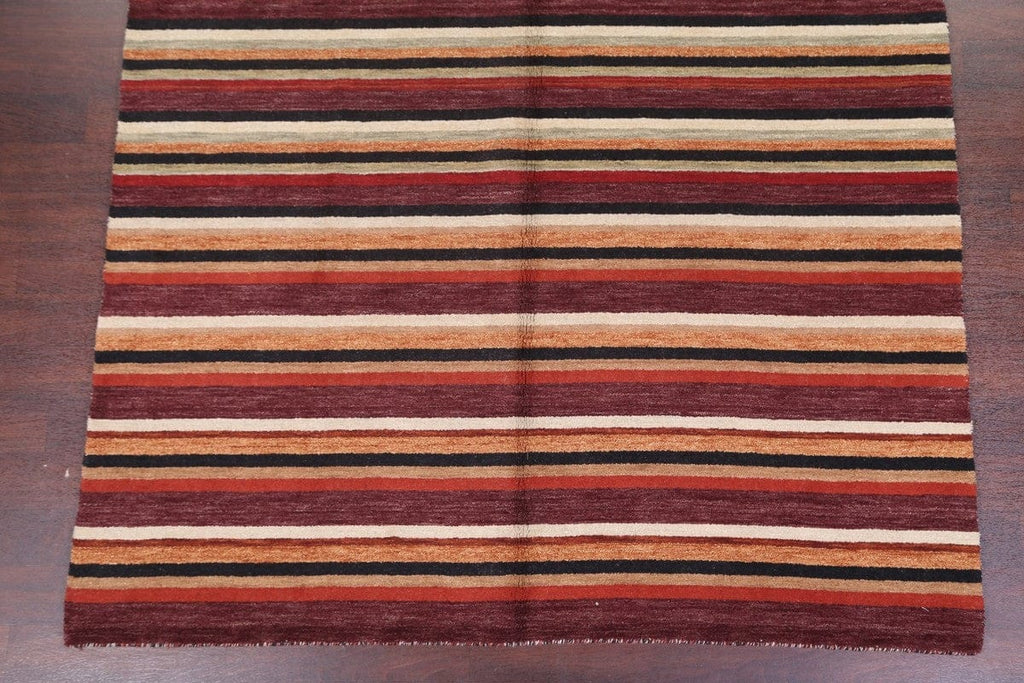 Modern Gabbeh Oriental Area Rug 7x10