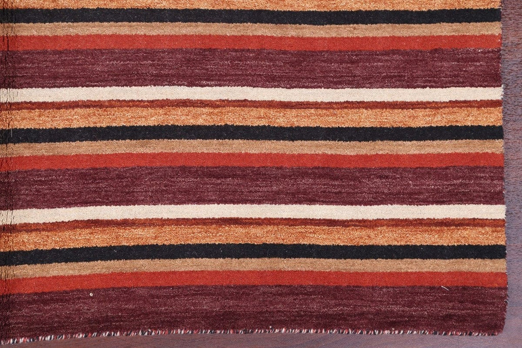 Modern Gabbeh Oriental Area Rug 7x10