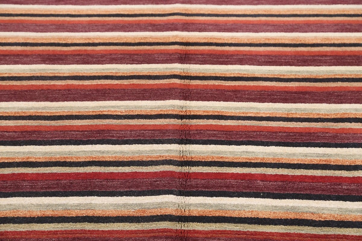 Modern Gabbeh Oriental Area Rug 7x10