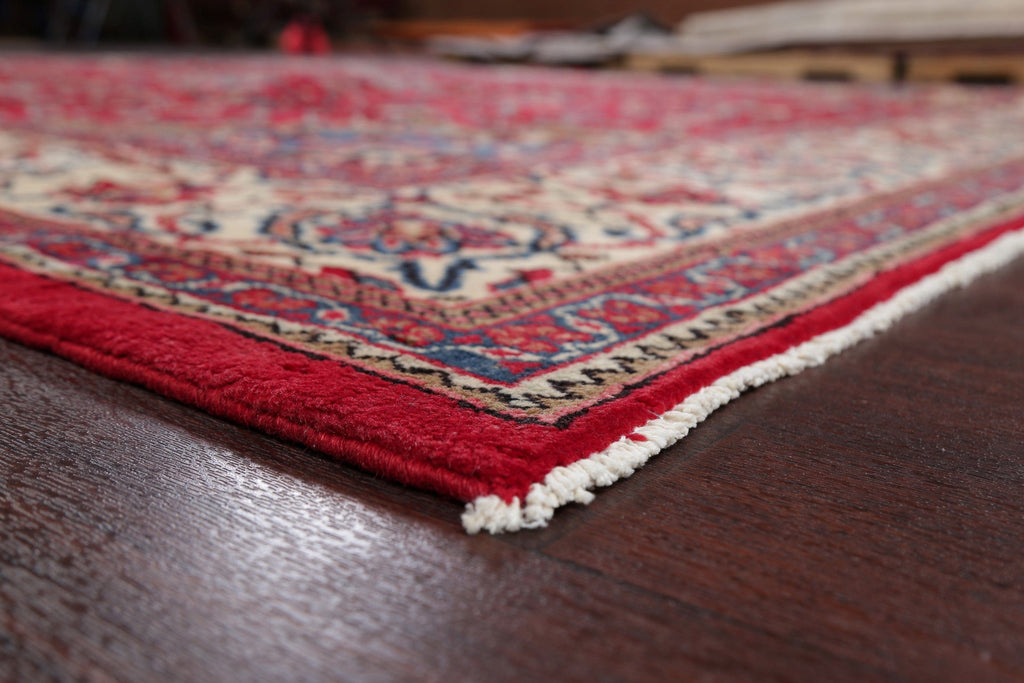 Vintage Floral Red Sarouk Persian Area Rug 10x13