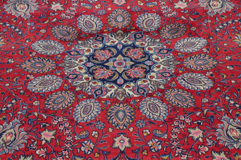 Floral Red Sarouk Persian Area Rug 10x13