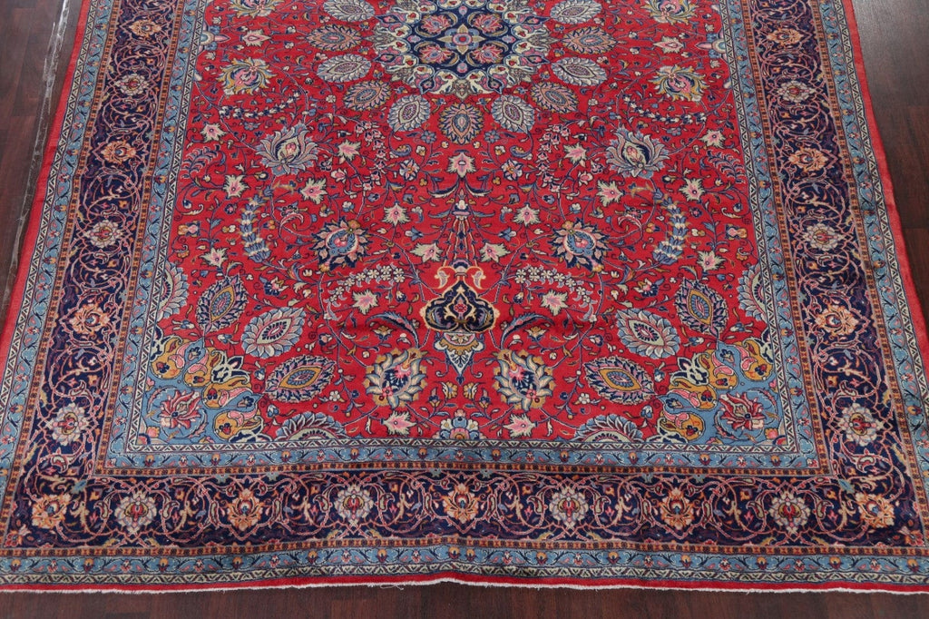 Floral Red Sarouk Persian Area Rug 10x13