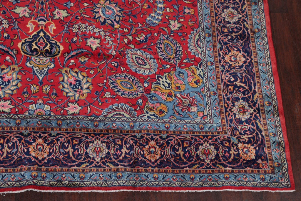 Floral Red Sarouk Persian Area Rug 10x13