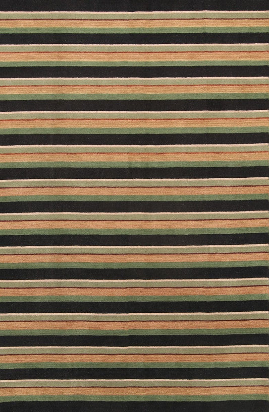Striped Gabbeh Oriental Area Rug 7x10