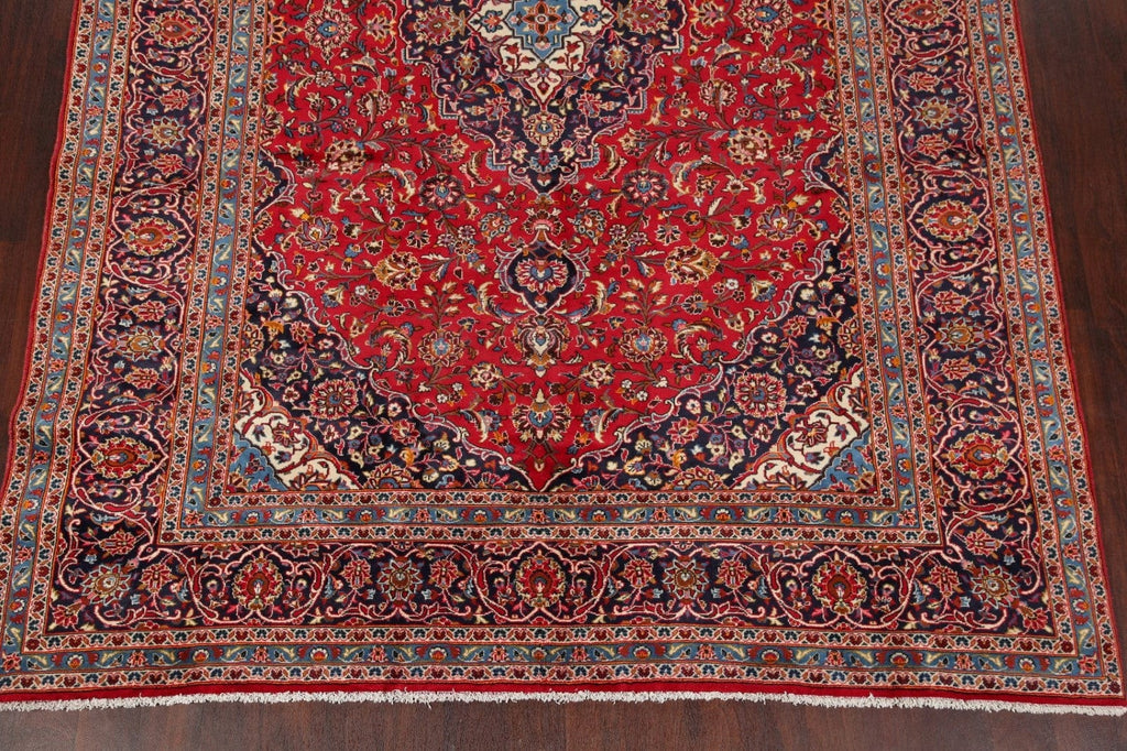 Floral Kashan Persian Red Area Rug 8x11