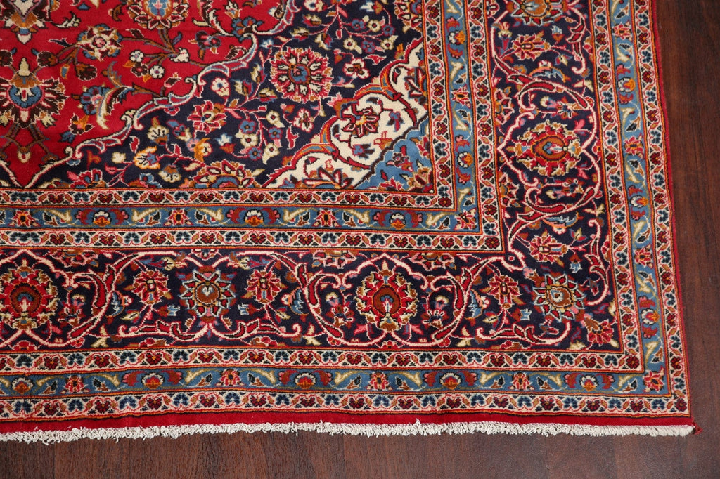 Floral Kashan Persian Red Area Rug 8x11