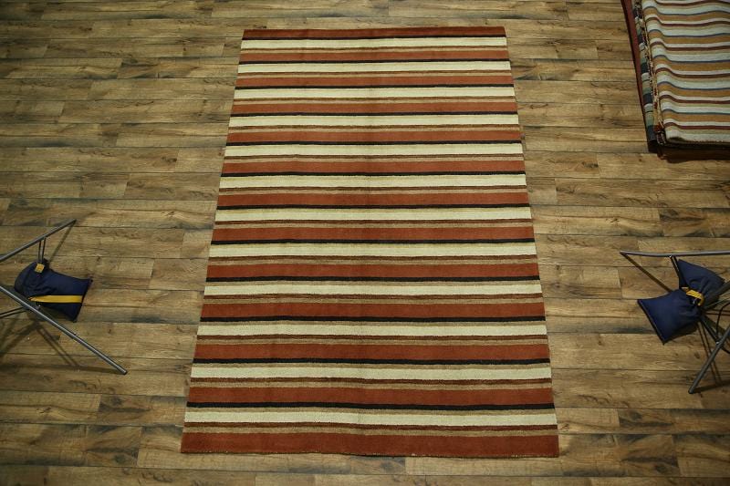 Modern 6x10 Gabbeh Oriental Area Rug