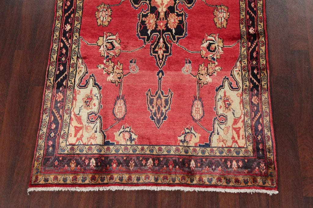 Vintage Red Sultanabad Persian Area Rug 5x9