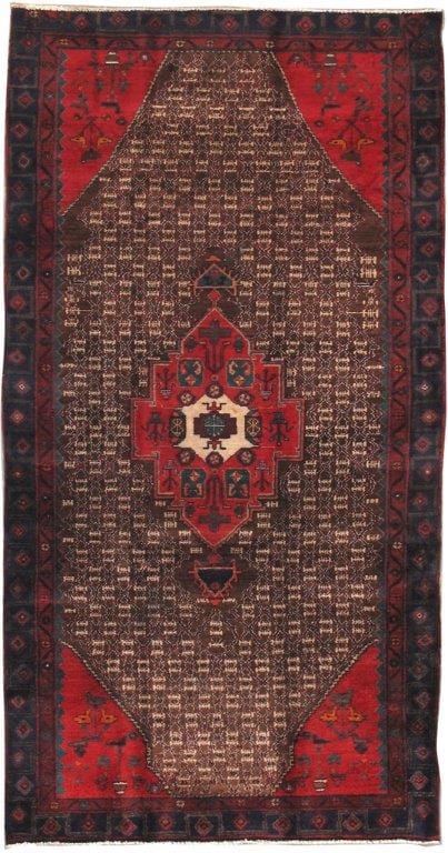 Vintage Serab Collection Camel Lamb's Wool Area Rug- 4' 9" X 9' 3"