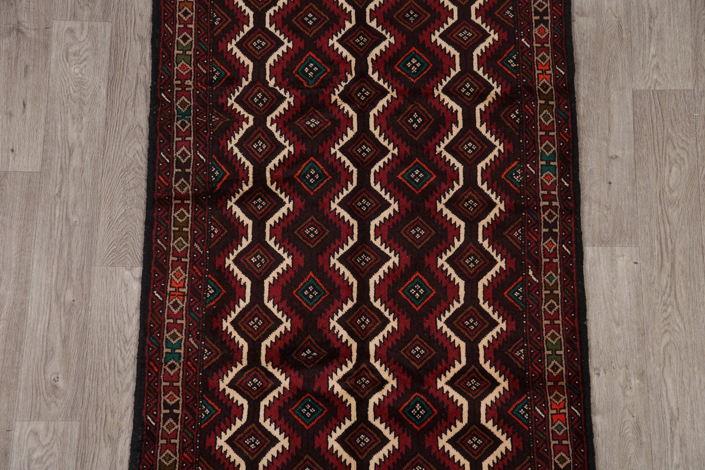 All-Over Geometric Balouch Oriental Area Rug 4x7