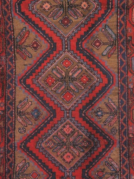 Vintage Hamadan Collection Camel Lamb's Wool Area Rug- 5' 5" X 9' 1"