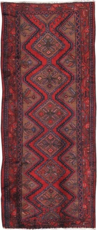 Vintage Hamadan Collection Camel Lamb's Wool Area Rug- 5' 5" X 9' 1"