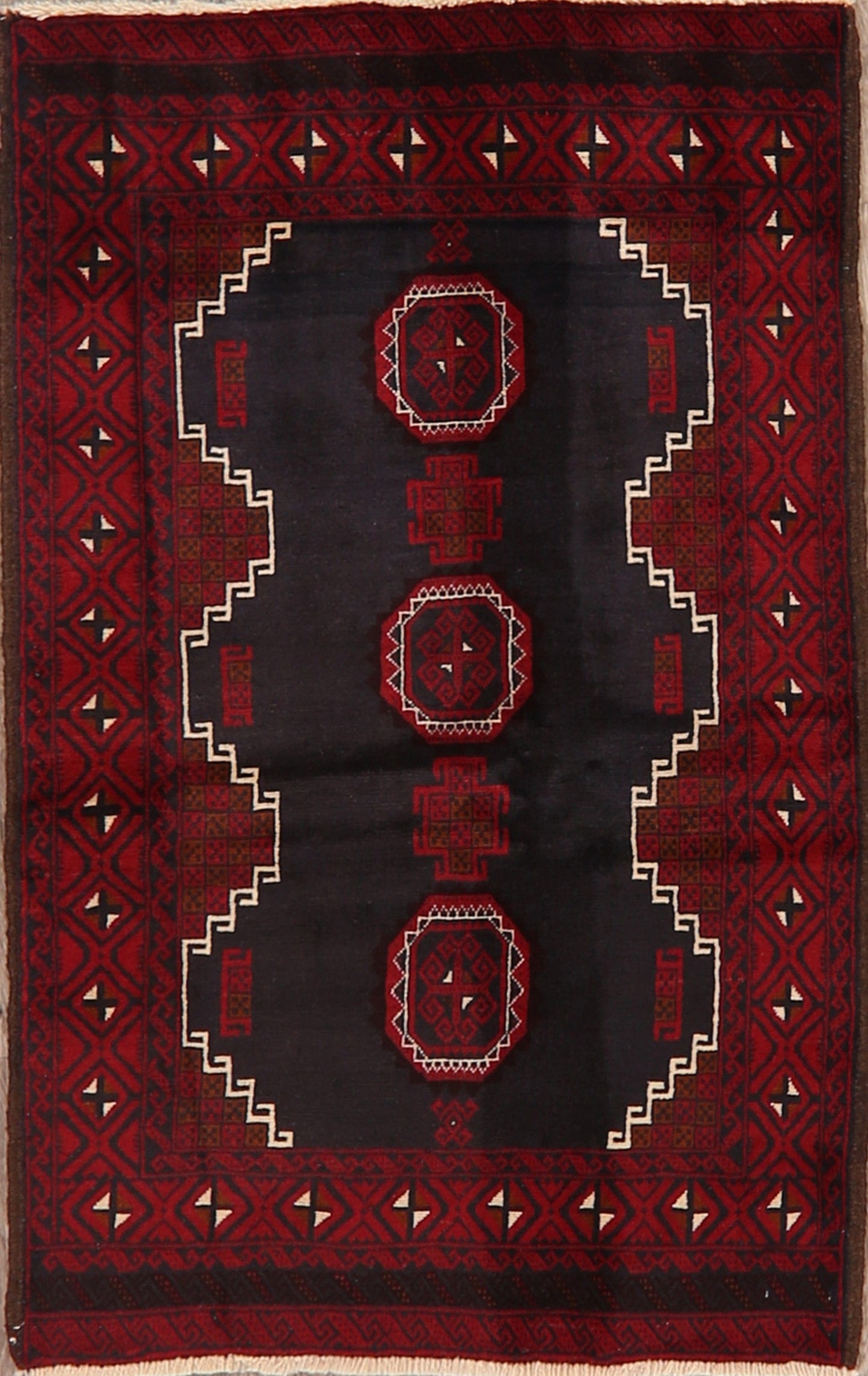 Geometric Balouch Oriental Area Rug 3x5