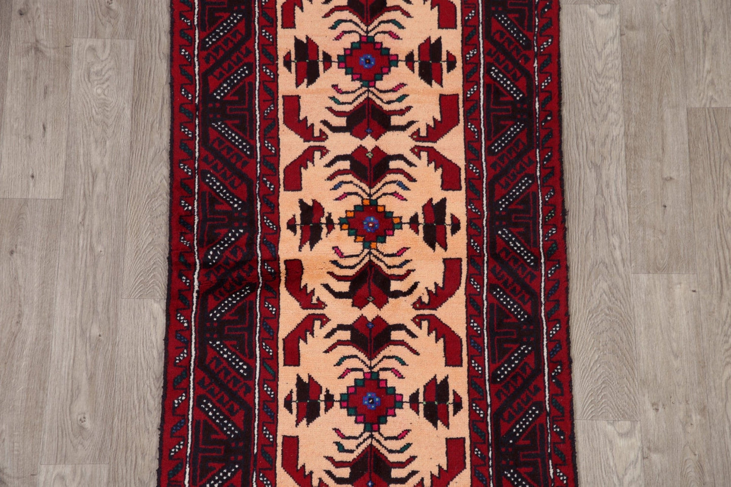 Geometric Balouch Afghan Oriental Area Rug 3x6