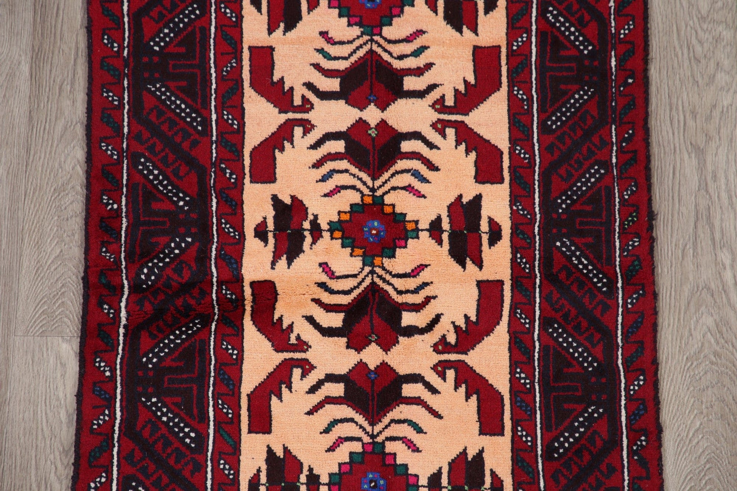 Geometric Balouch Afghan Oriental Area Rug 3x6