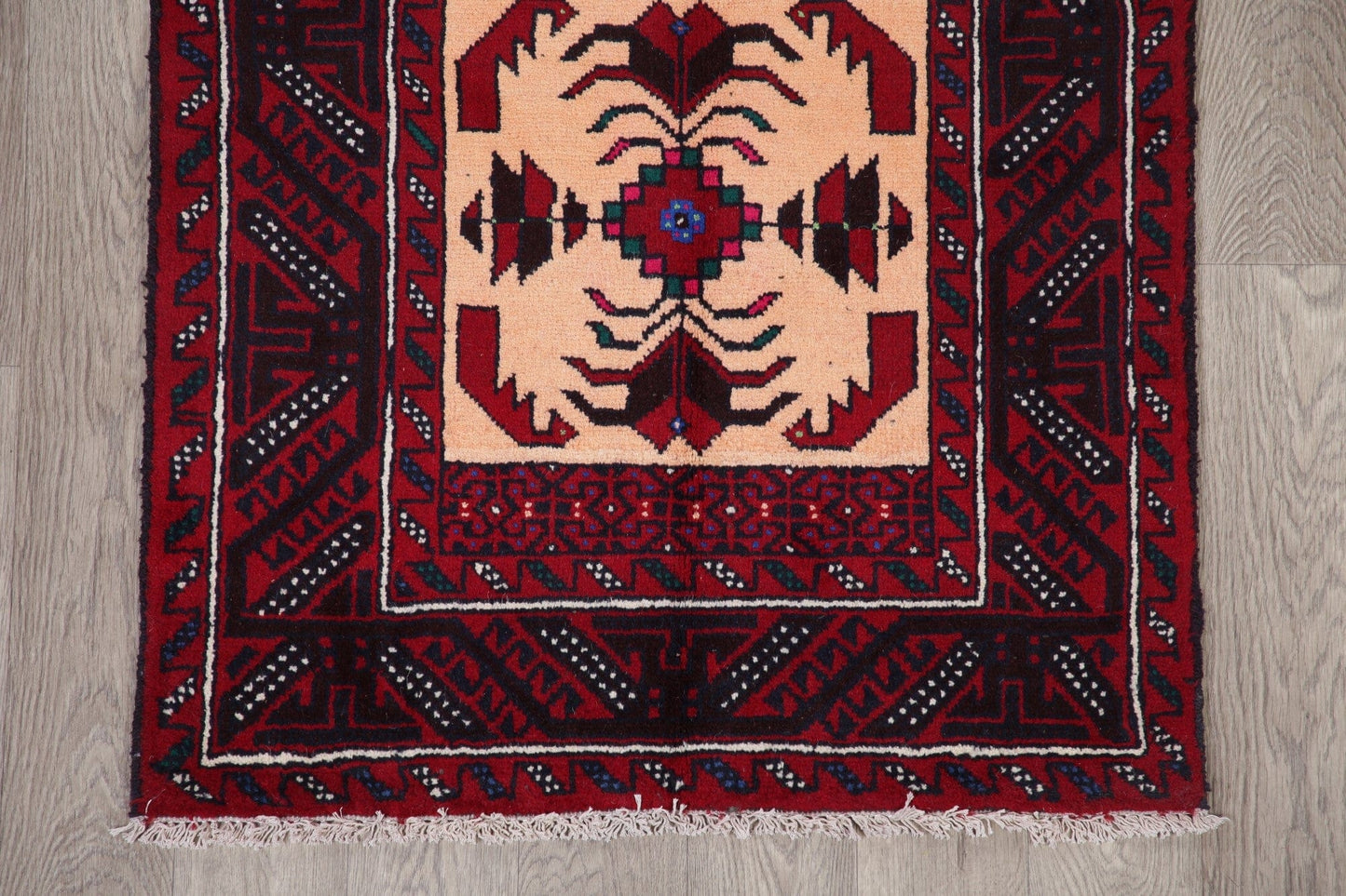 Geometric Balouch Afghan Oriental Area Rug 3x6