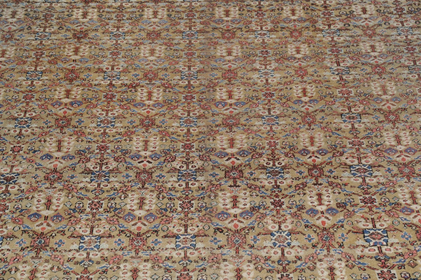 Antique Pre-1900 Sultanabad Persian Rug 13x22 Large