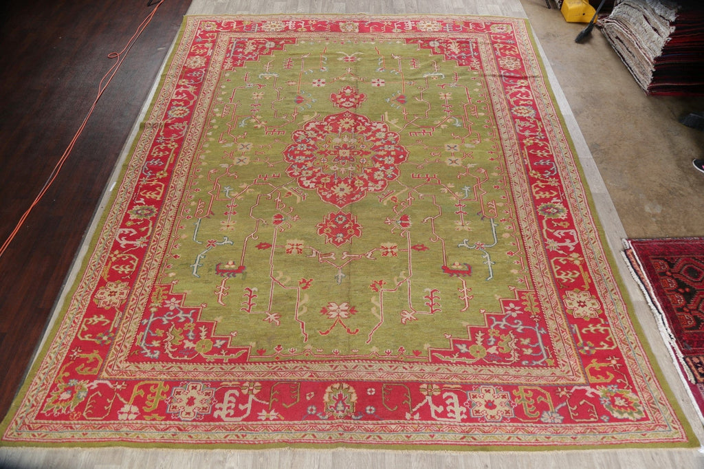 Antique Pre-1900 Oushak Turkish Area Rug 13x16 Large