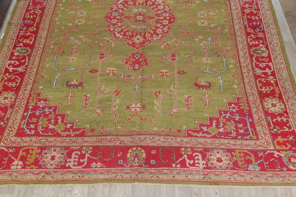 Antique Pre-1900 Oushak Turkish Area Rug 13x16 Large