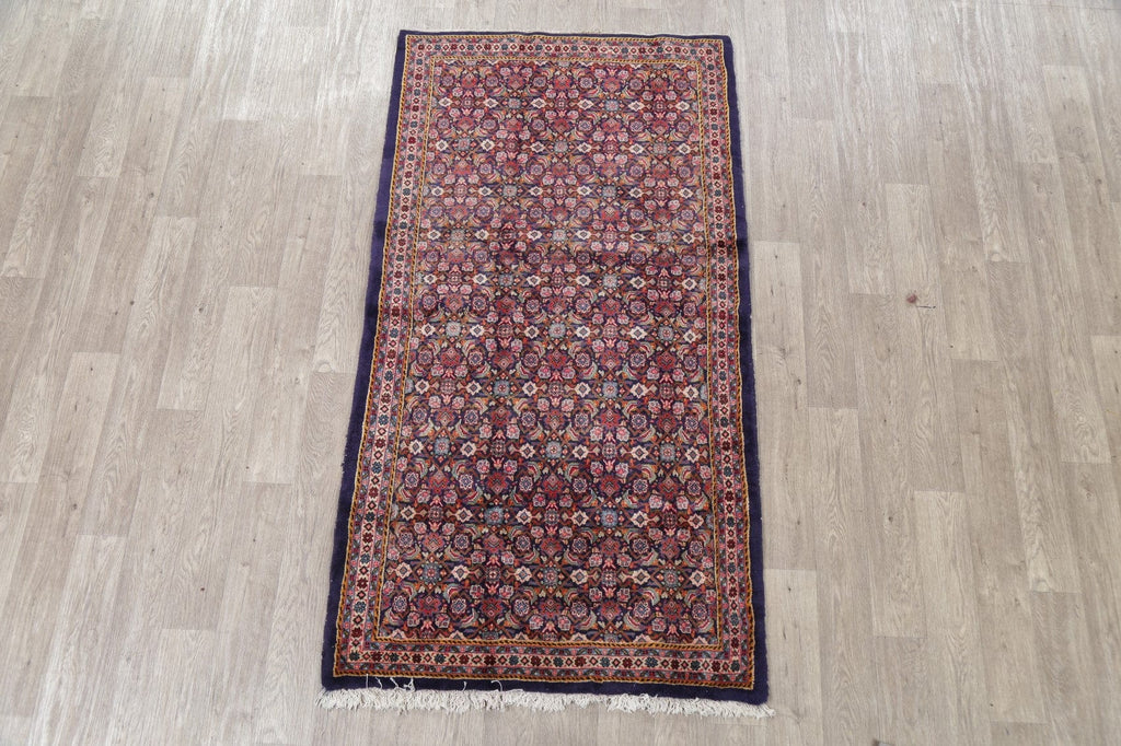 All-Over Vintage Tabriz Persian Area Rug 4x7