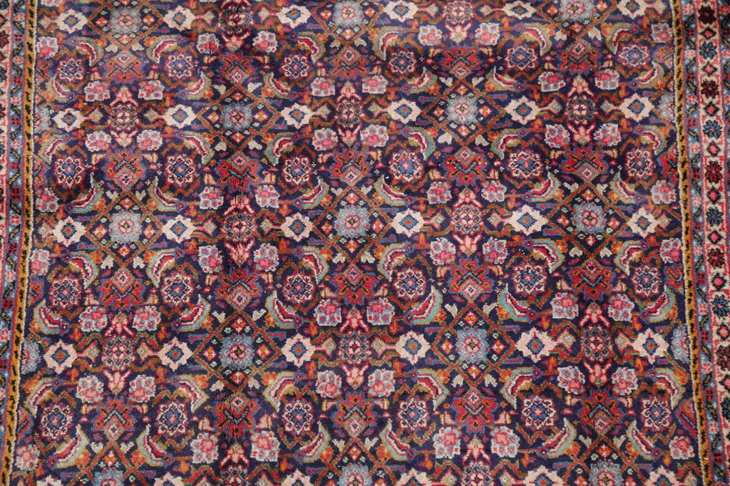 All-Over Vintage Tabriz Persian Area Rug 4x7