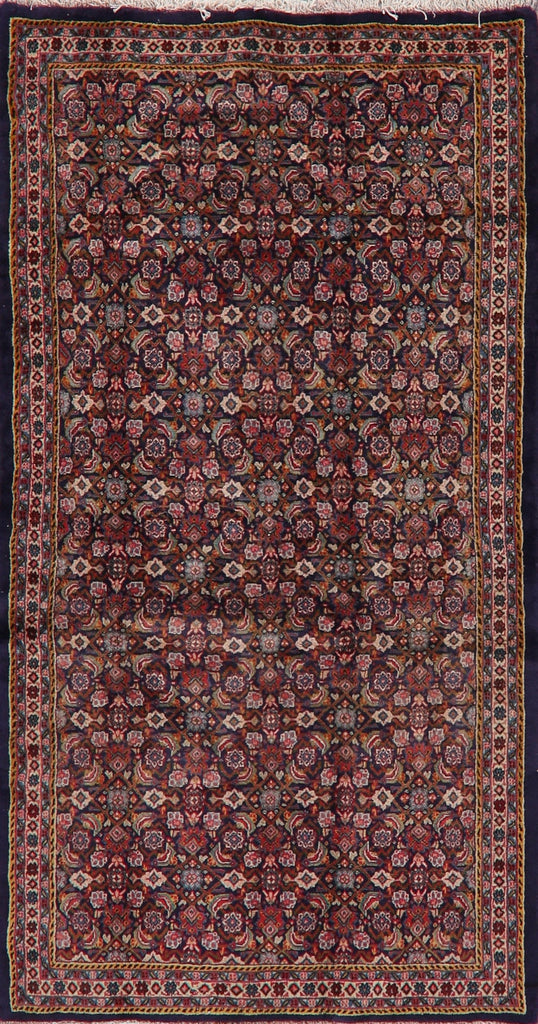 All-Over Vintage Tabriz Persian Area Rug 4x7