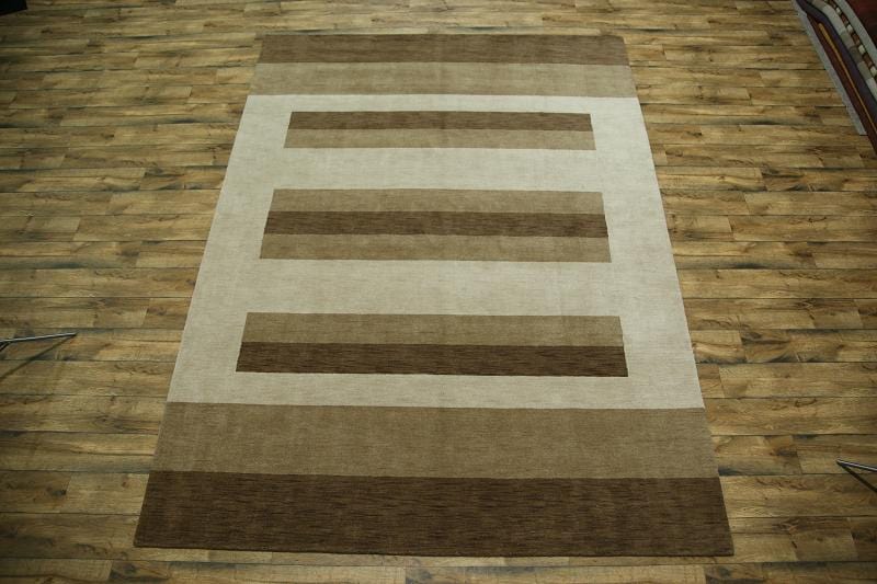 Striped Modern Gabbeh Oriental Area Rug 9x12