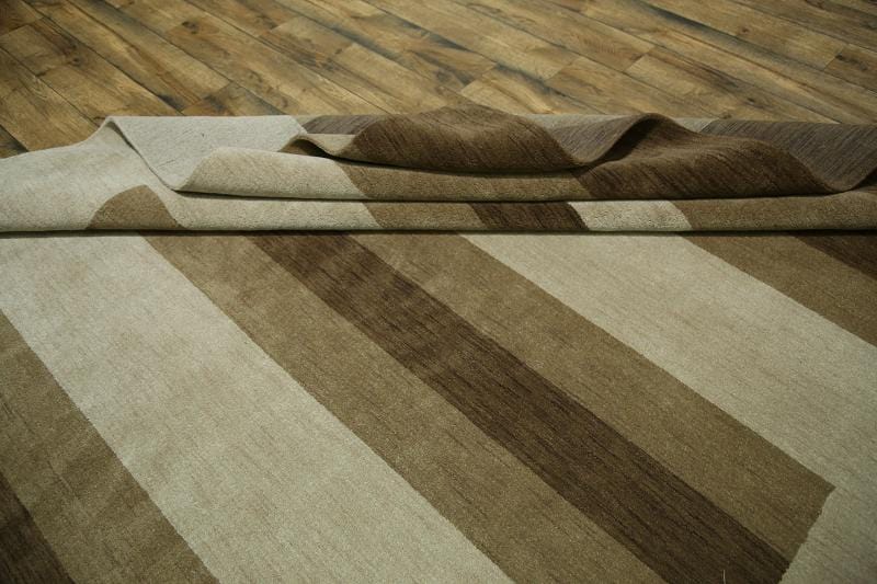 Striped Modern Gabbeh Oriental Area Rug 9x12