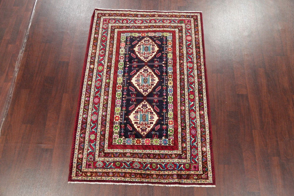 Geometric Ardebil Persian Area Rug 5x7