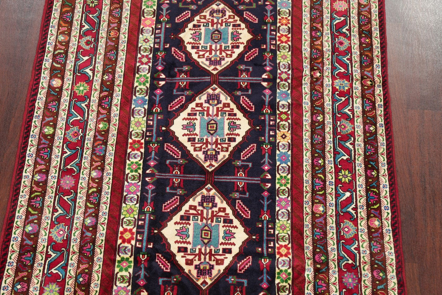 Geometric Ardebil Persian Area Rug 5x7