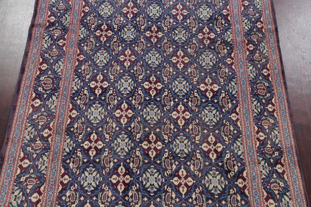 All-Over Navy Blue Mood Persian Area Rug 7x10