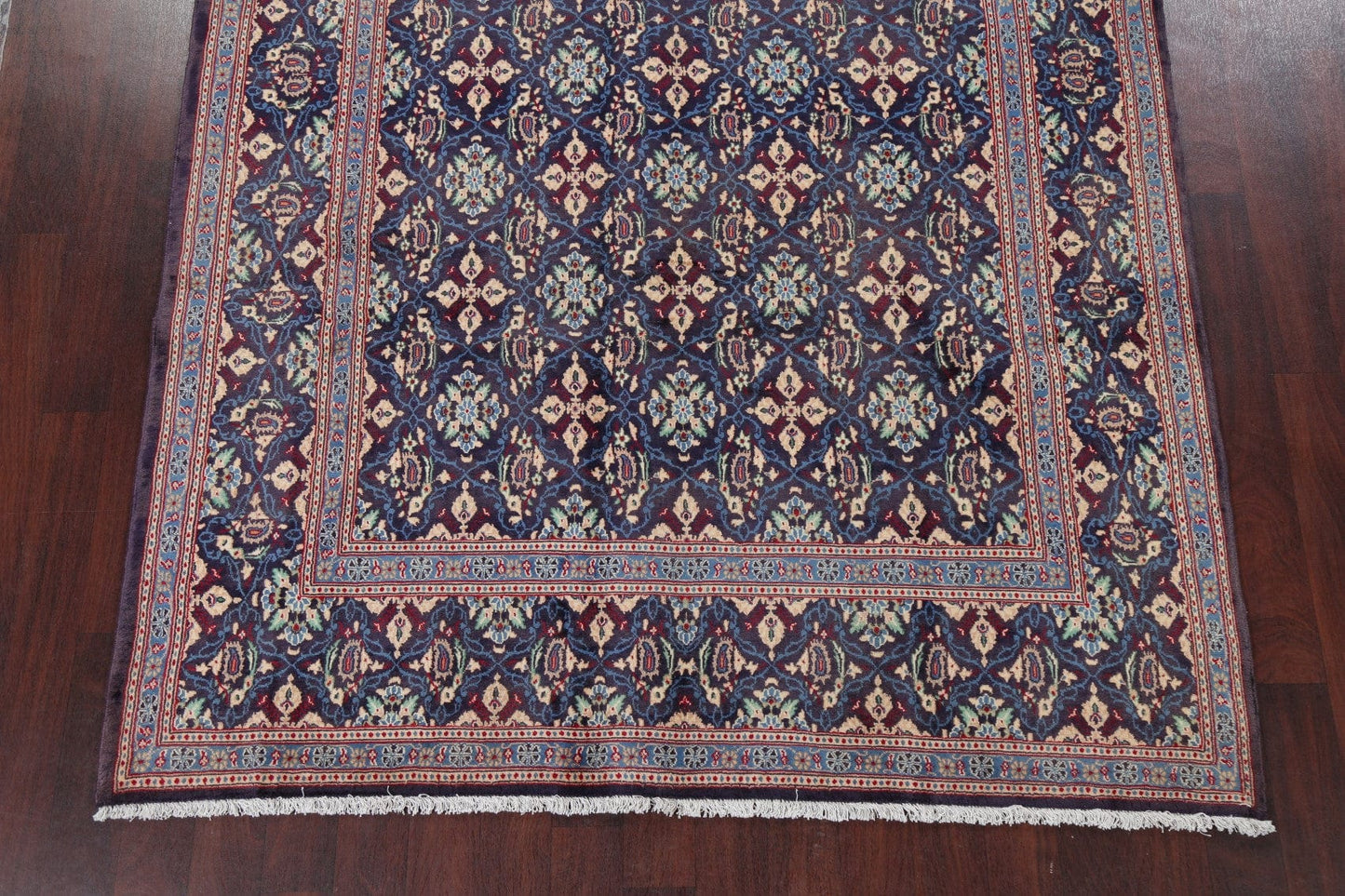 All-Over Navy Blue Mood Persian Area Rug 7x10