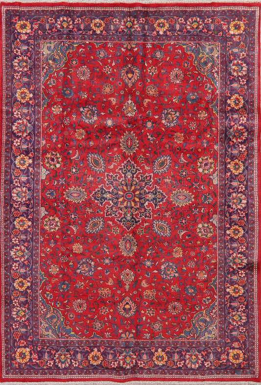 Floral Red Mahal Persian Area Rug 7x10