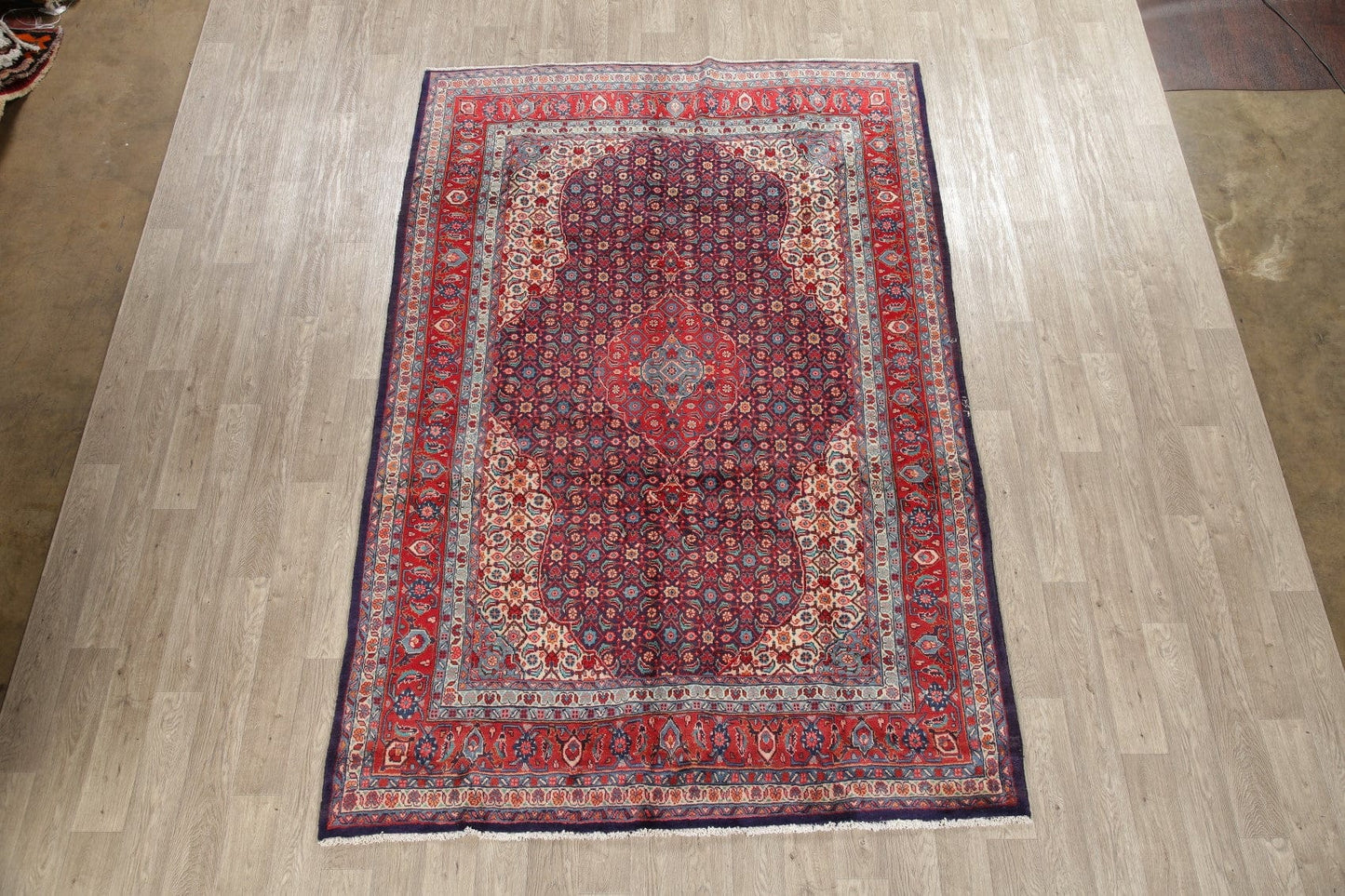 Geometric Mahal Persian Area Rug 7x10