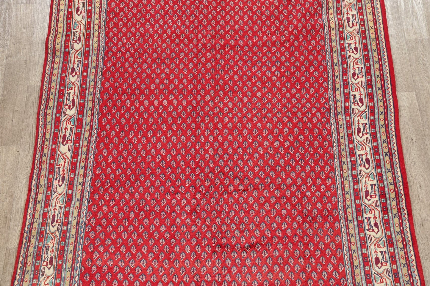 Boteh Botemir Persian Red Area Rug 7x10