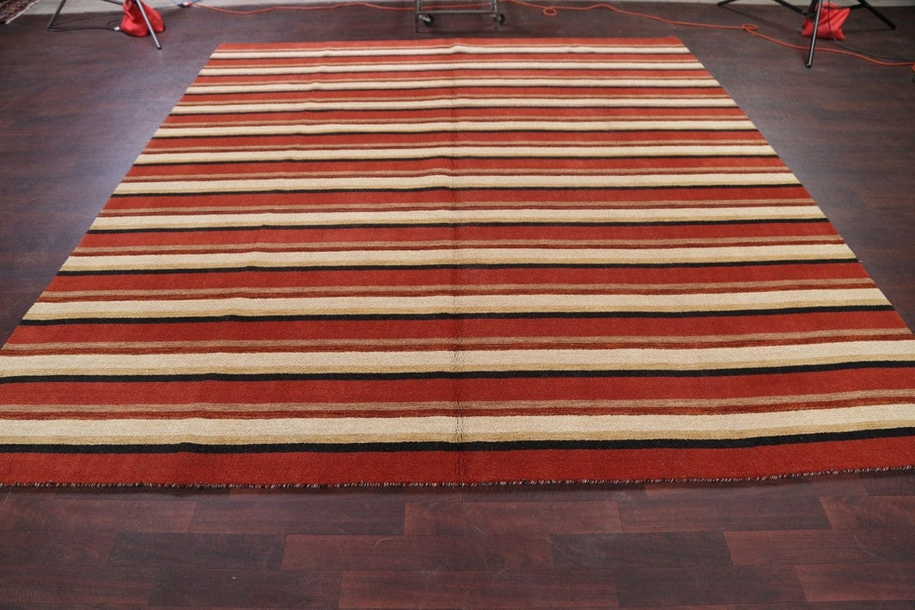 Modern Gabbeh Oriental Area Rug 9x10