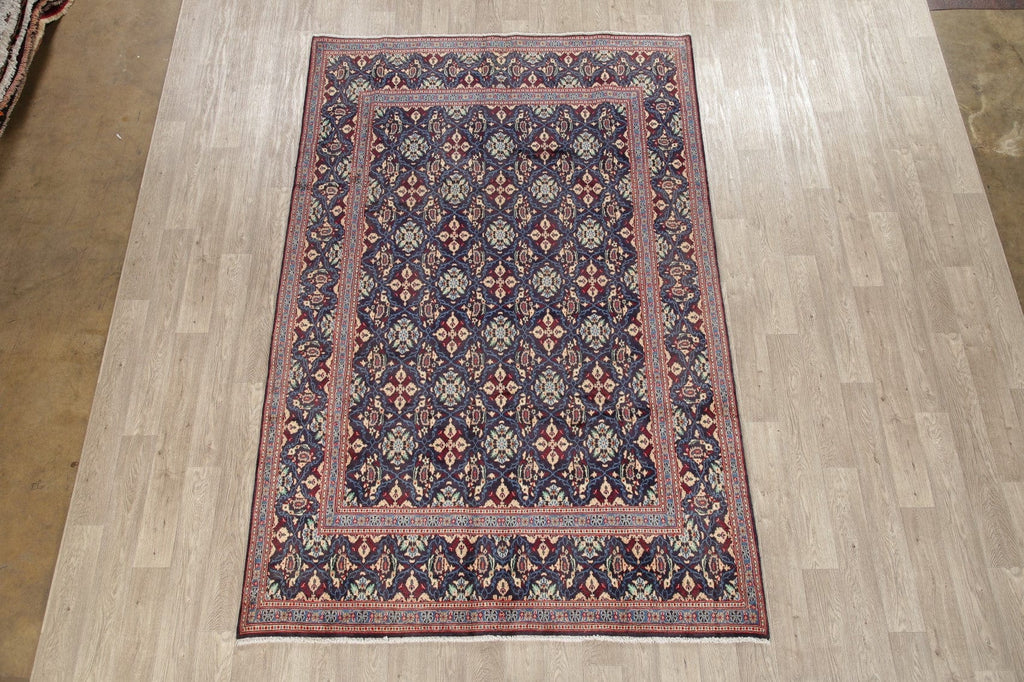 Vintage Geometric Mood Persian Area Rug 7x10