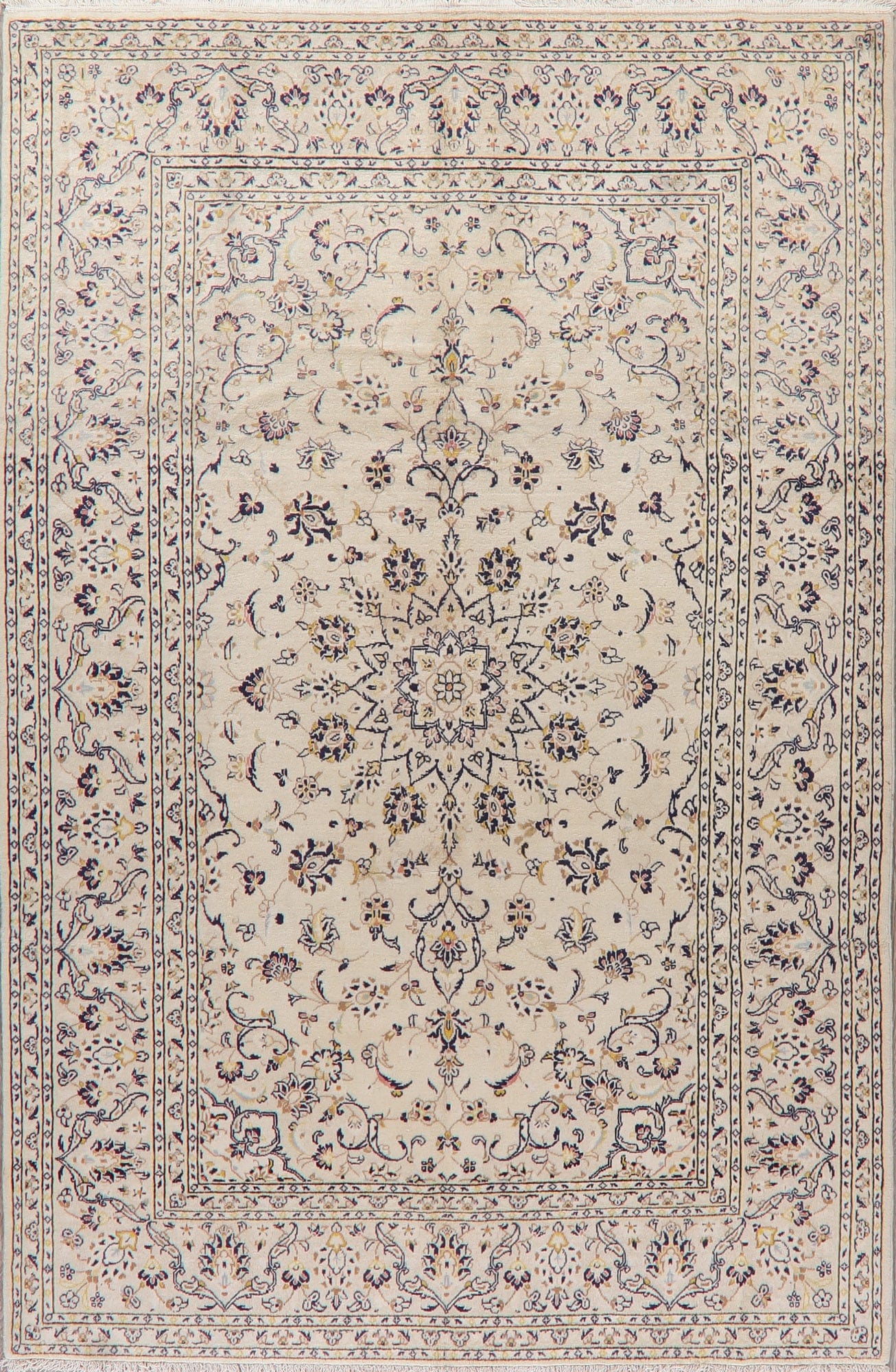 Traditional Floral Kashan Persian Area Rug 6x10