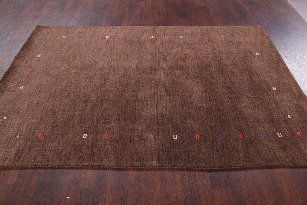 Modern 6x8 Gabbeh Indian Oriental Area Rug