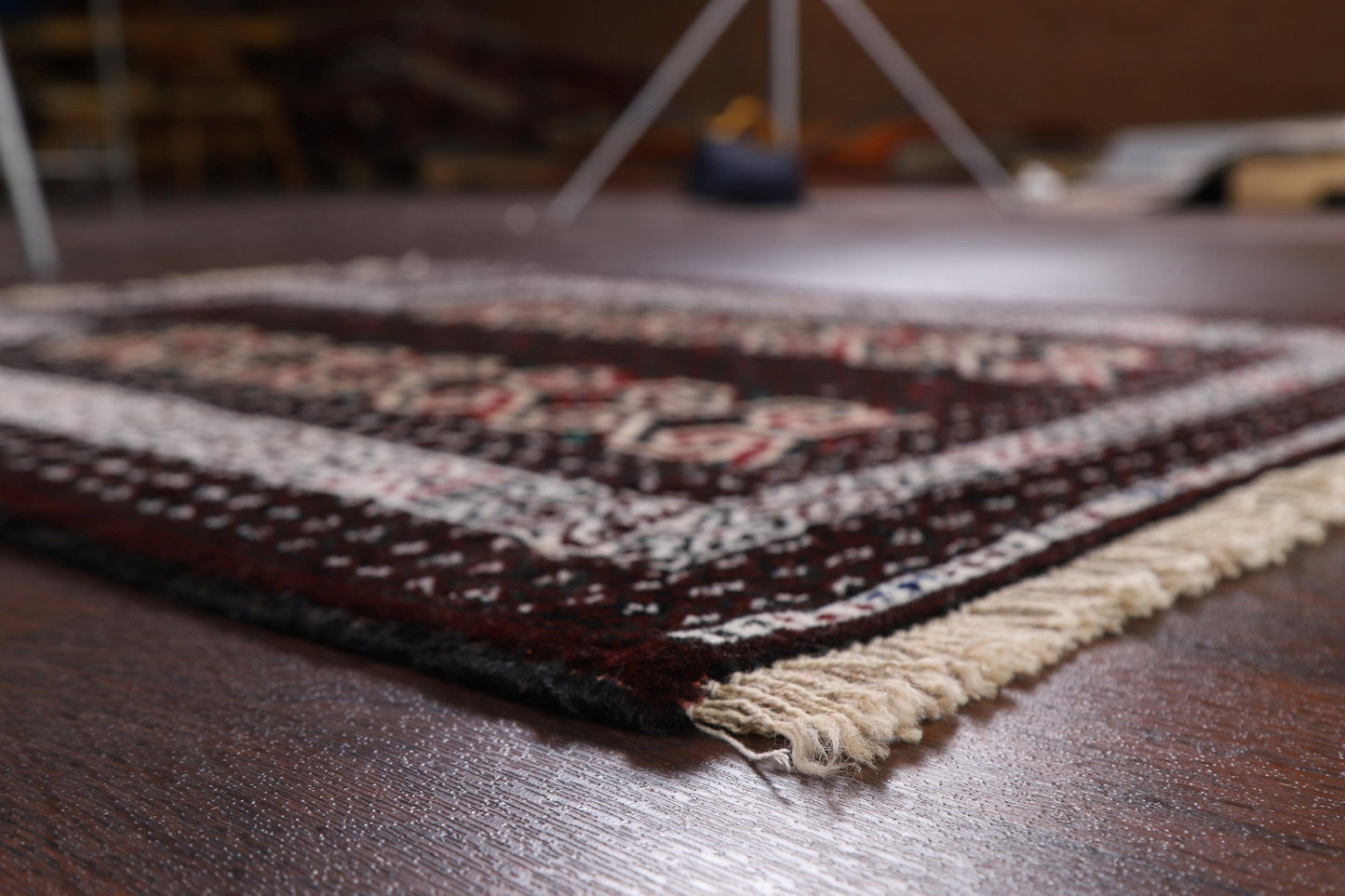 Geometric Red Balouch Oriental Area Rug 3x4