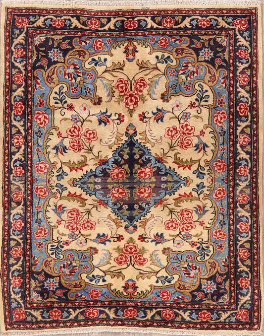 Floral Bidjar Persian Area Rug 4x5