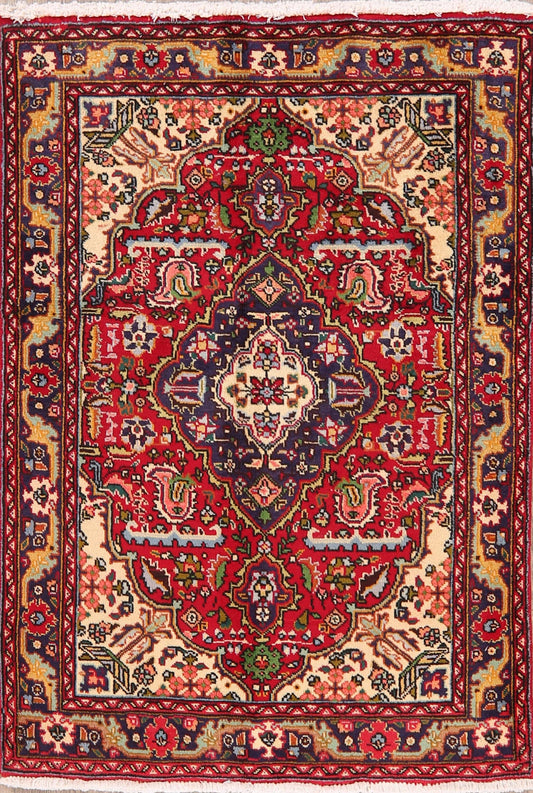 Geometric Tabriz Persian Area Rug 3x5