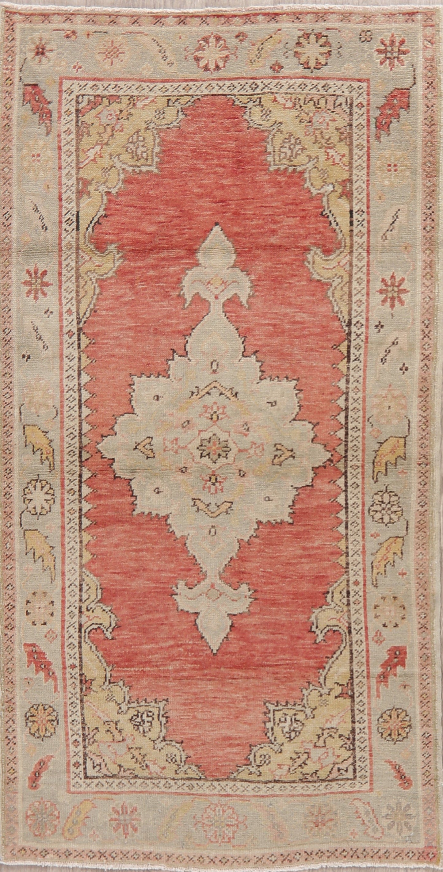 Geometric Anatolian Turkish Area Rug 3x6