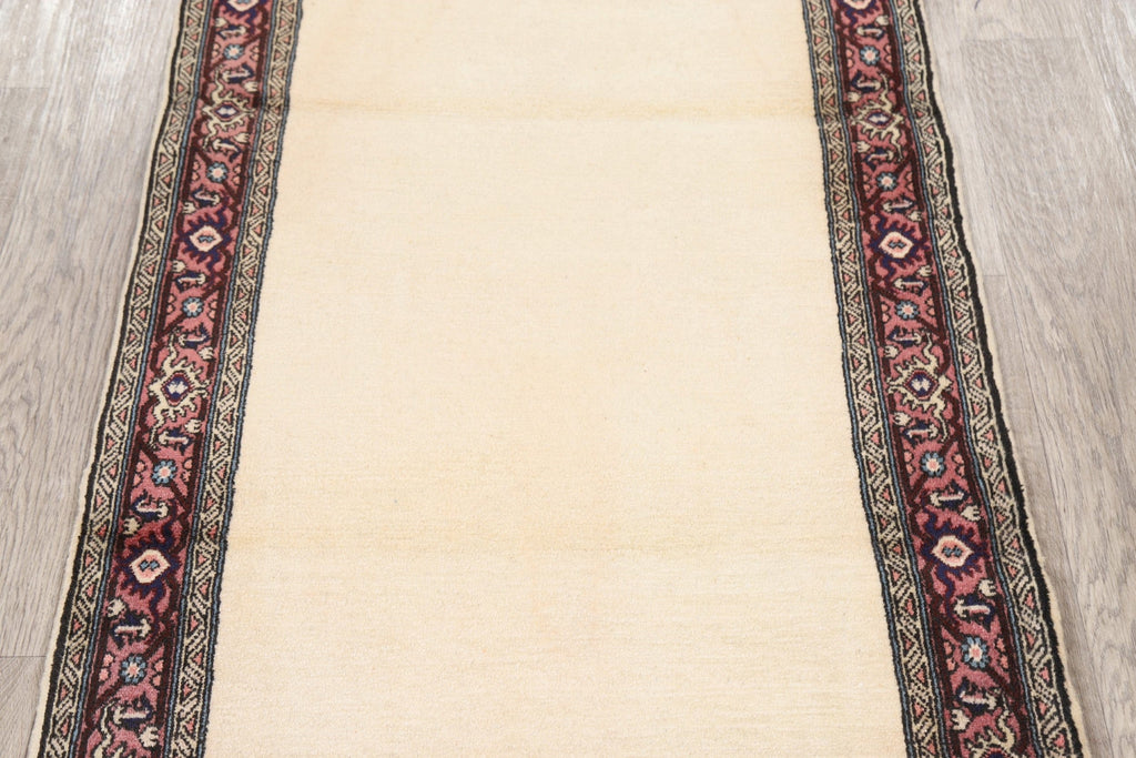 Bordered Solid Bidjar Persian Area Rug 3x5