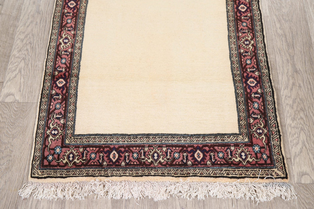 Bordered Solid Bidjar Persian Area Rug 3x5