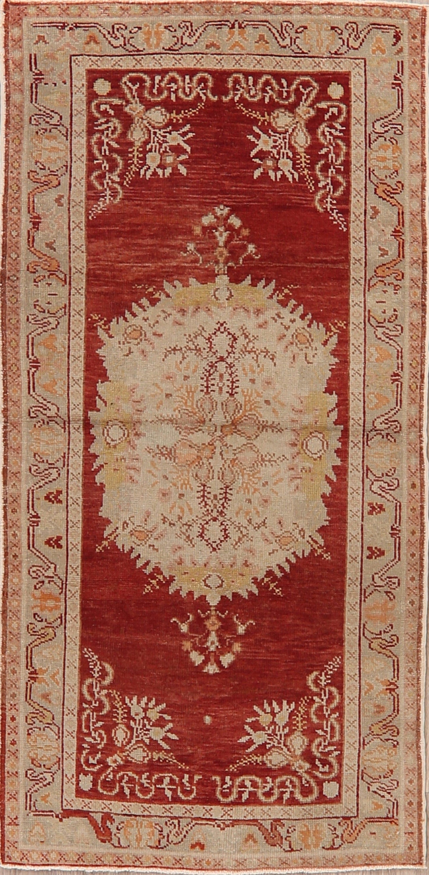 Medallion Anatolian Turkish Area Rug 3x6