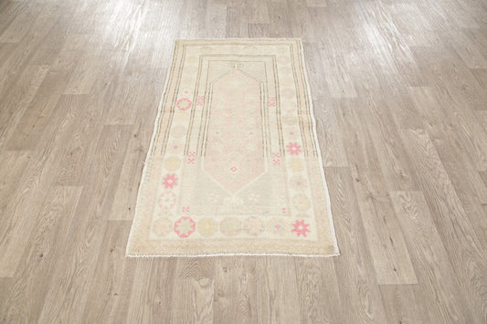 Muted Distressed Color Anatolian Turkish Area Rug 3x5